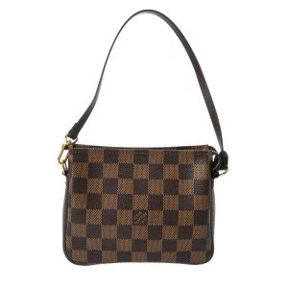 Louis Vuitton Damier Trousse Makeup Brown Canvas Accessory Pouch